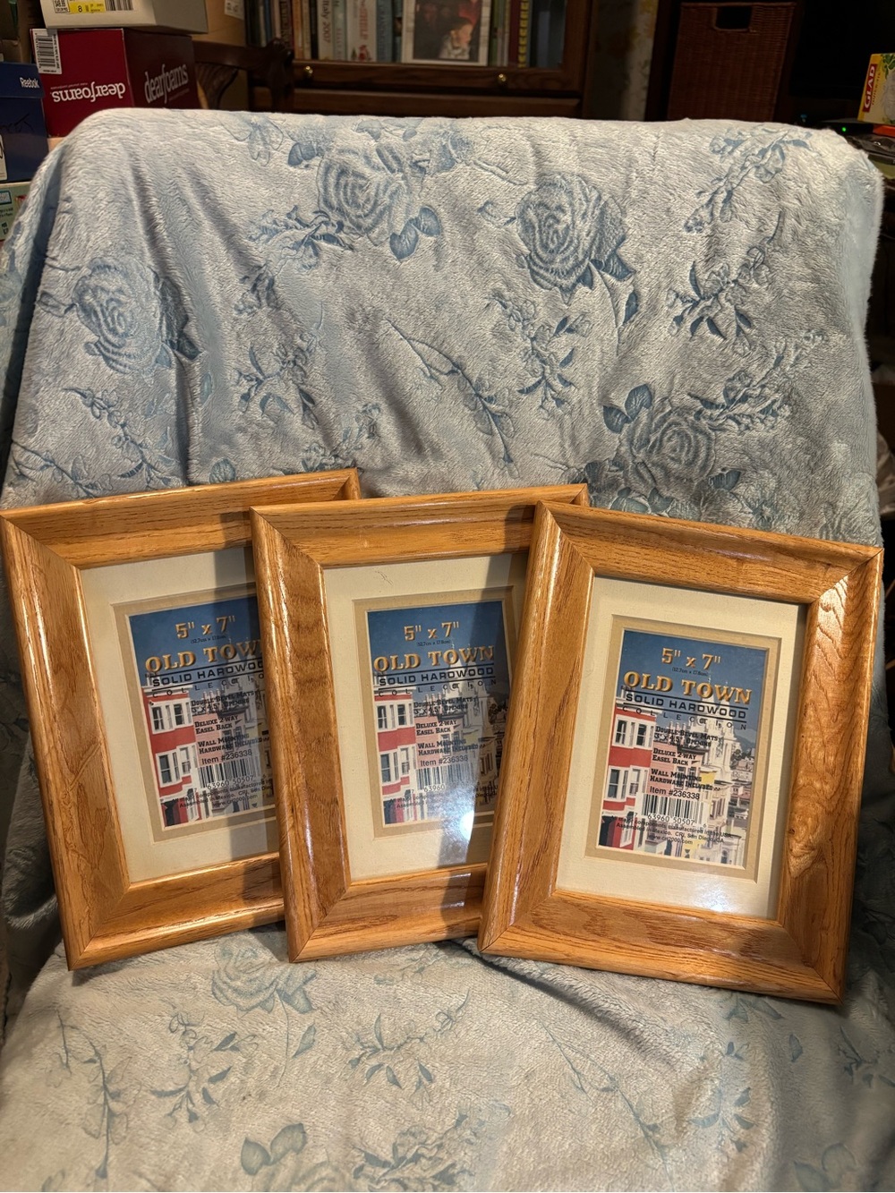 Classic Wood Picture Frame Set in Light Brown - 3 Pack